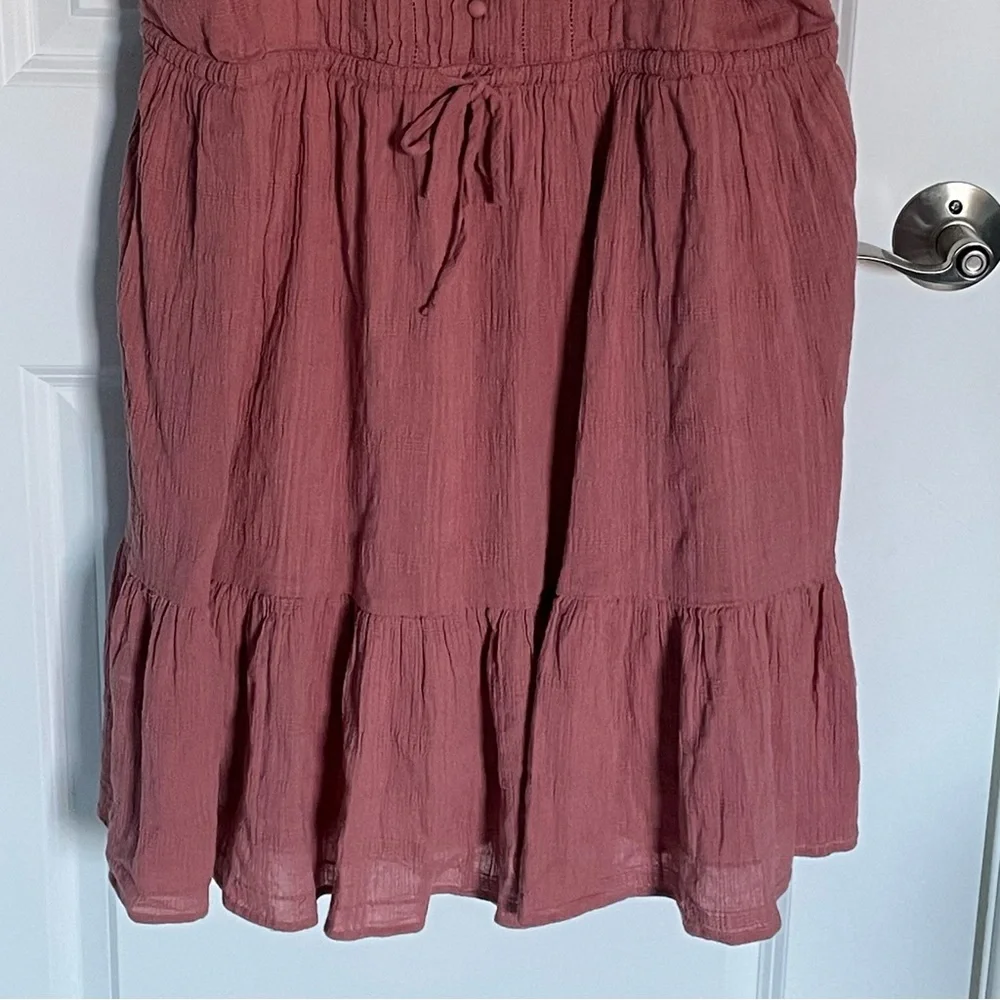 Madewell Mauve Pink Puff-Sleeve Mini Dress - Picture 7 of 16